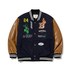 Trippy Rb Varsity Jacket Navy