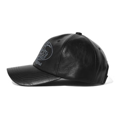 Worldwide Cap Vintage Leather Black