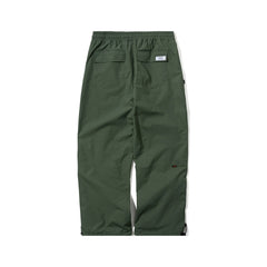 Cut Side Line Wide Track Pants Khaki