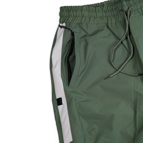 Cut Side Line Wide Track Pants Khaki