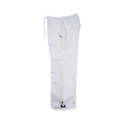Cut Side Line Wide Track Pants White