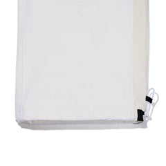 Cut Side Line Wide Track Pants White