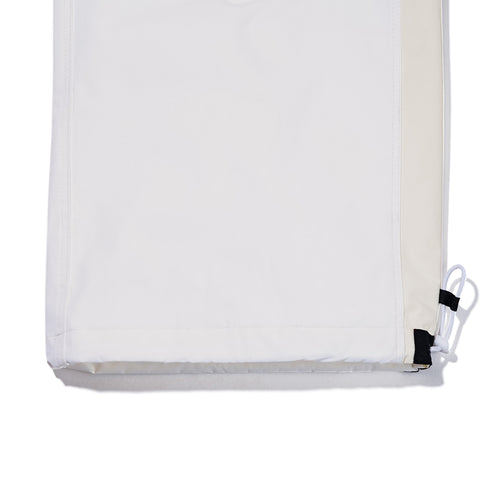 Cut Side Line Wide Track Pants White