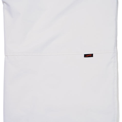 Cut Side Line Wide Track Pants White