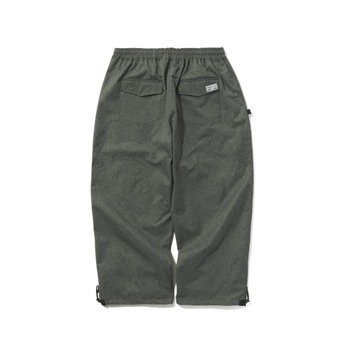 Logo Herringbone Super Wide Ventilation Pants Charcoal