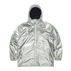 Round Line Hooded Jacket Silver