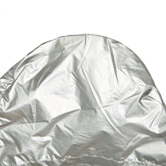 Round Line Hooded Jacket Silver