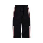 Cut Side Line Wide Track Pants Black