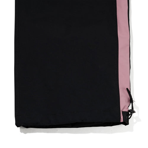 Cut Side Line Wide Track Pants Black