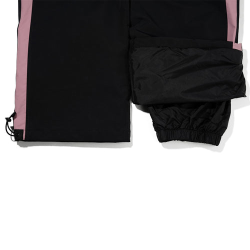 Cut Side Line Wide Track Pants Black