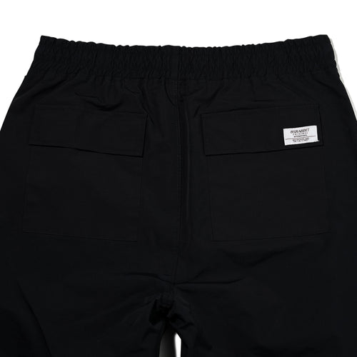 Cut Side Line Wide Track Pants Black