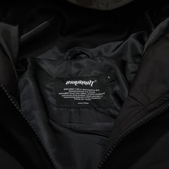 Round Line Hooded Jacket Black