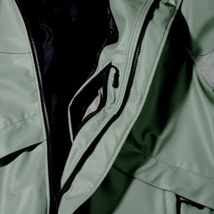Wide H Hooded Jacket Khaki