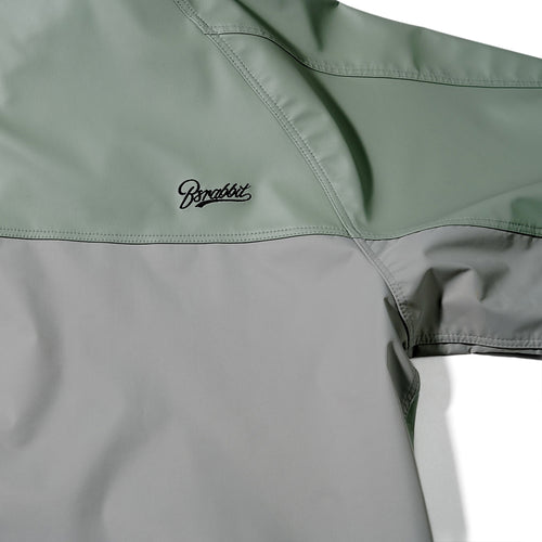 Wide H Hooded Jacket Khaki