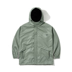Wide H Hooded Jacket Khaki