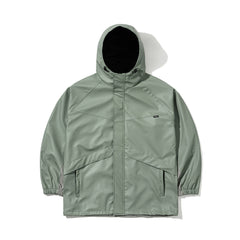 Wide H Hooded Jacket Khaki