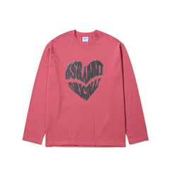 3D Heart Bsrabbit Long Sleeve Deep Pink