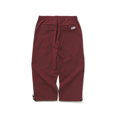 Logo Cotton Super Wide Ventilation Pants Burgundy