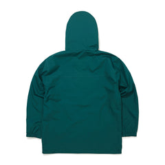 Round Line Hooded Jacket Green