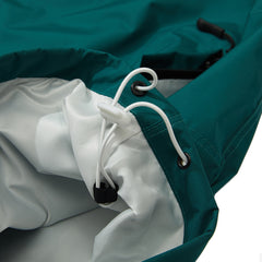 Round Line Hooded Jacket Green