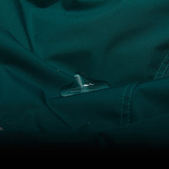 Round Line Hooded Jacket Green