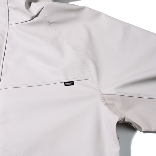 Wide H Hooded Jacket Cream