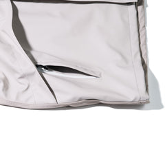 Wide H Hooded Jacket Cream