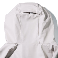 Wide H Hooded Jacket Cream
