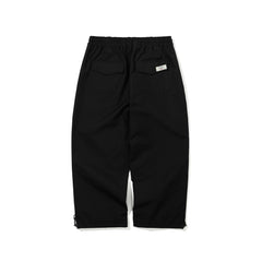 Logo Cotton Super Wide Ventilation Pants Black