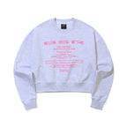 Always Having Fun Cropped Crewneck Heather Grey