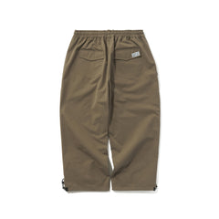 Logo Cotton Super Wide Ventilation Pants Brown