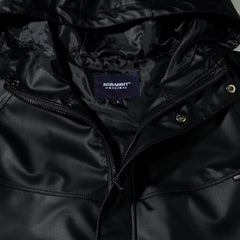 Wide H Hooded Jacket Black