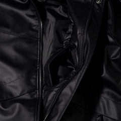 Wide H Hooded Jacket Black