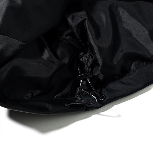 Wide H Hooded Jacket Black