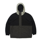 Wide Hooded Jacket Black