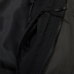 Wide Hooded Jacket Black