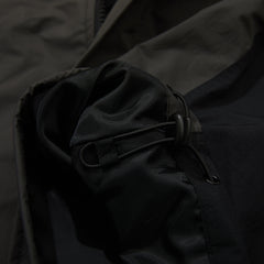 Wide Hooded Jacket Black