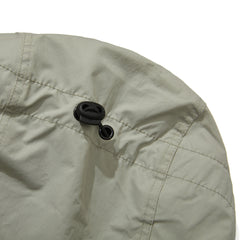 Wide Hooded Jacket Black