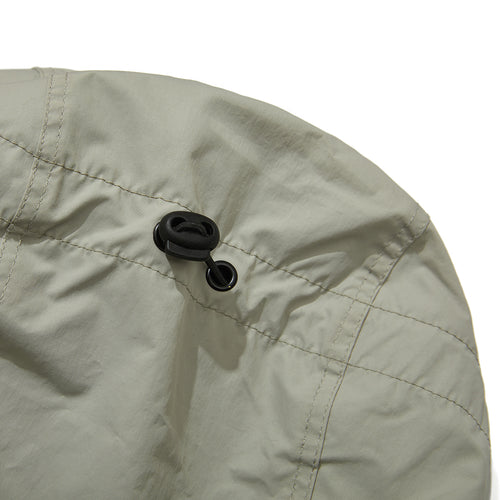 Wide Hooded Jacket Black