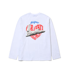 Heart Rabbit Long Sleeve White