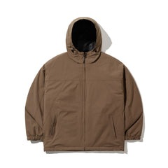 Smooth Hooded Jacket Khaki