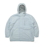 Wide Hooded Jacket Sky