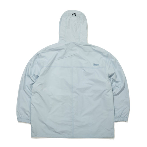 Wide Hooded Jacket Sky