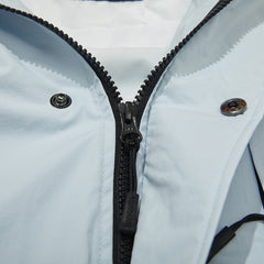 Wide Hooded Jacket Sky