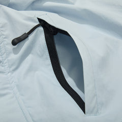 Wide Hooded Jacket Sky