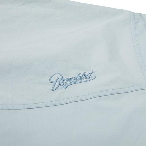 Wide Hooded Jacket Sky