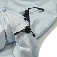 Wide Hooded Jacket Sky