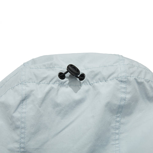 Wide Hooded Jacket Sky