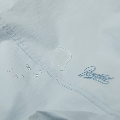 Wide Hooded Jacket Sky