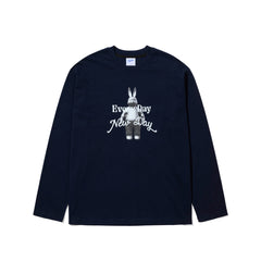 3D Every Day Rabbit Long Sleeve Navy